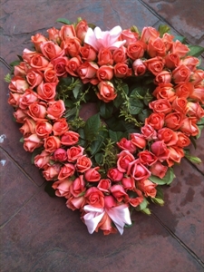 Memorial Rose Heart